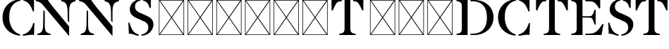 CNN Stencil Text DC TEST字体预览图