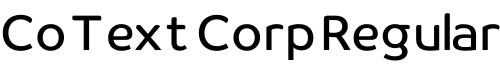 Co Text Corp Regular预览字体图片