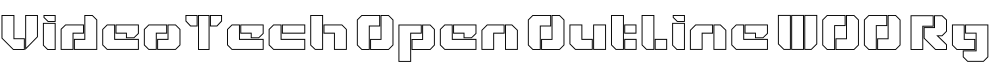 VideoTech Open Outline W00 Rg字体预览图