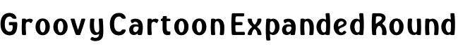 Groovy Cartoon Expanded Round字体预览图