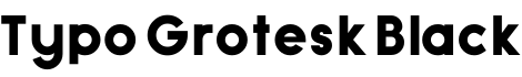 Typo Grotesk Black字体预览