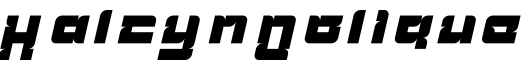 Halcyn Oblique字体预览