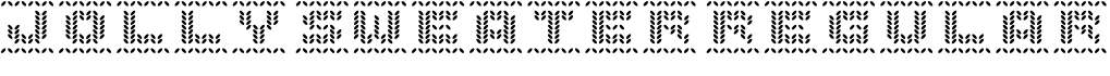 Jolly Sweater Regular字体预览图