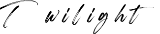 Twilight字体预览