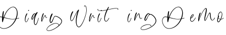 Diary Writing Demo字体预览图