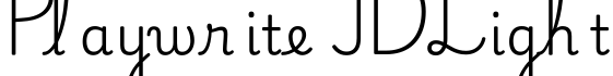 Playwrite ID Light字体预览图