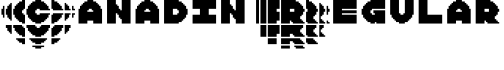 Canadin Regular字体预览图