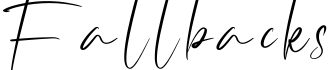 Fallbacks字体预览图