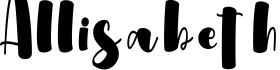 Allisabeth字体预览