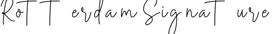 Rotterdam Signature字体预览