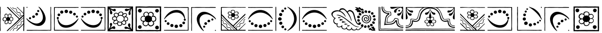 Linotype Dala W95 Borders字体预览图