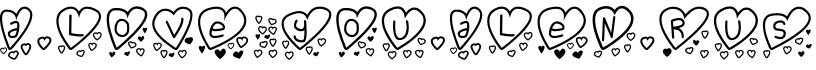 A.Love you.Alen.Rus字体预览图