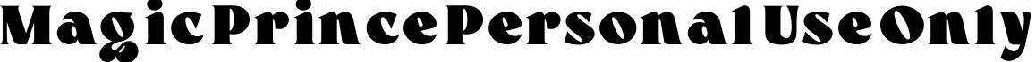 Magic Prince Personal Use Only字体预览图