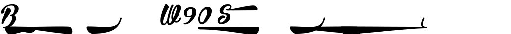 Bira W90 Swash字体预览图