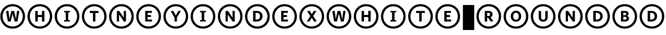 WhitneyIndexWhite-RoundBd字体预览图