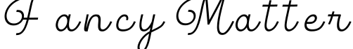 Fancy Matter字体预览图
