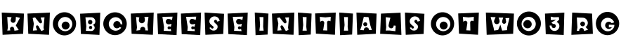 Knobcheese Initials OT W03 Rg字体预览图