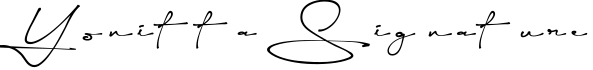 Yonitta Signature字体预览图