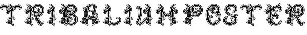 Tribalium Poster字体预览图