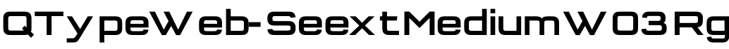 QTypeWeb-SeextMedium W03 Rg字体预览图
