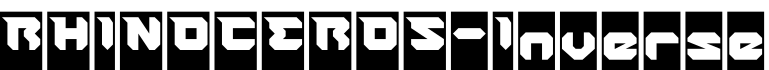 RHINOCEROS-Inverse字体预览