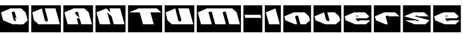 QUANTUM-Inverse字体预览图