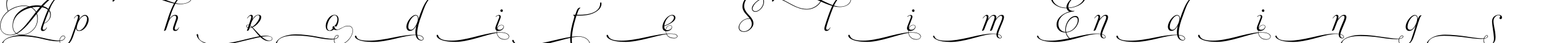 AphroditeSlimEndings字体预览图