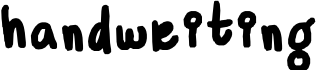 handwriting字体预览