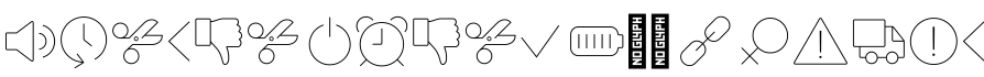 Panton Icons W95 D Light字体预览图