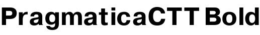 PragmaticaCTT Bold预览字体图片