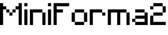 MiniForma2字体预览图