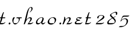 t.vhao.net 285字体预览图