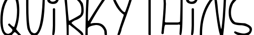 Quirky Thins字体预览图