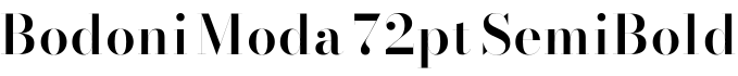 Bodoni Moda 72pt SemiBold字体预览