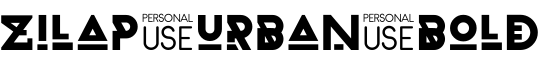 Zilap Urban Bold字体预览图