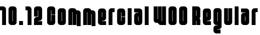10.12 Commercial W00 Regular预览字体图片