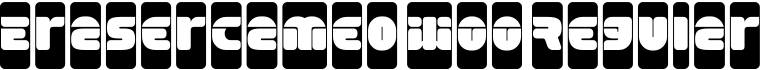EraserCameo W00 Regular字体预览图