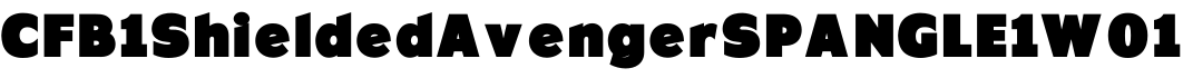 CFB1ShieldedAvengerSPANGLE1W01字体预览