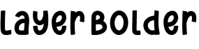 Layer Bolder字体预览图
