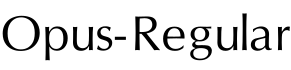Opus-Regular字体预览图