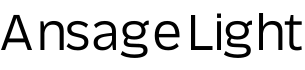 Ansage Light字体预览图