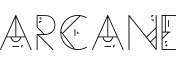 Arcane字体预览图