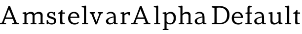 AmstelvarAlpha Default字体预览图