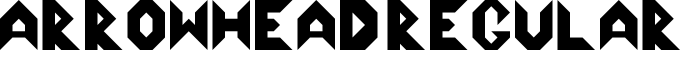 Arrowhead Regular字体预览图