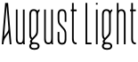 August Light字体预览