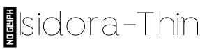 ☞Isidora-Thin字体预览图