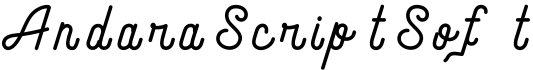 Andara Script Soft字体预览