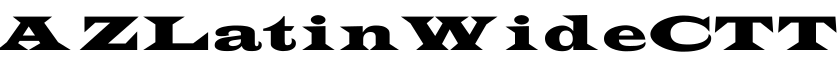 AZLatinWideCTT预览字体图片