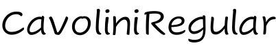 Cavolini Regular字体预览