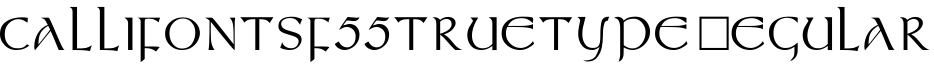 CallifontsF55TrueType Regular字体预览图